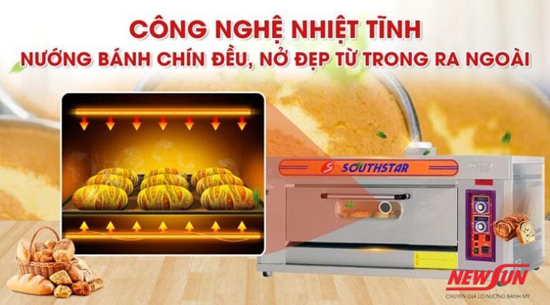 Lò nướng Southstar giúp bánh chín đều 2 mặt