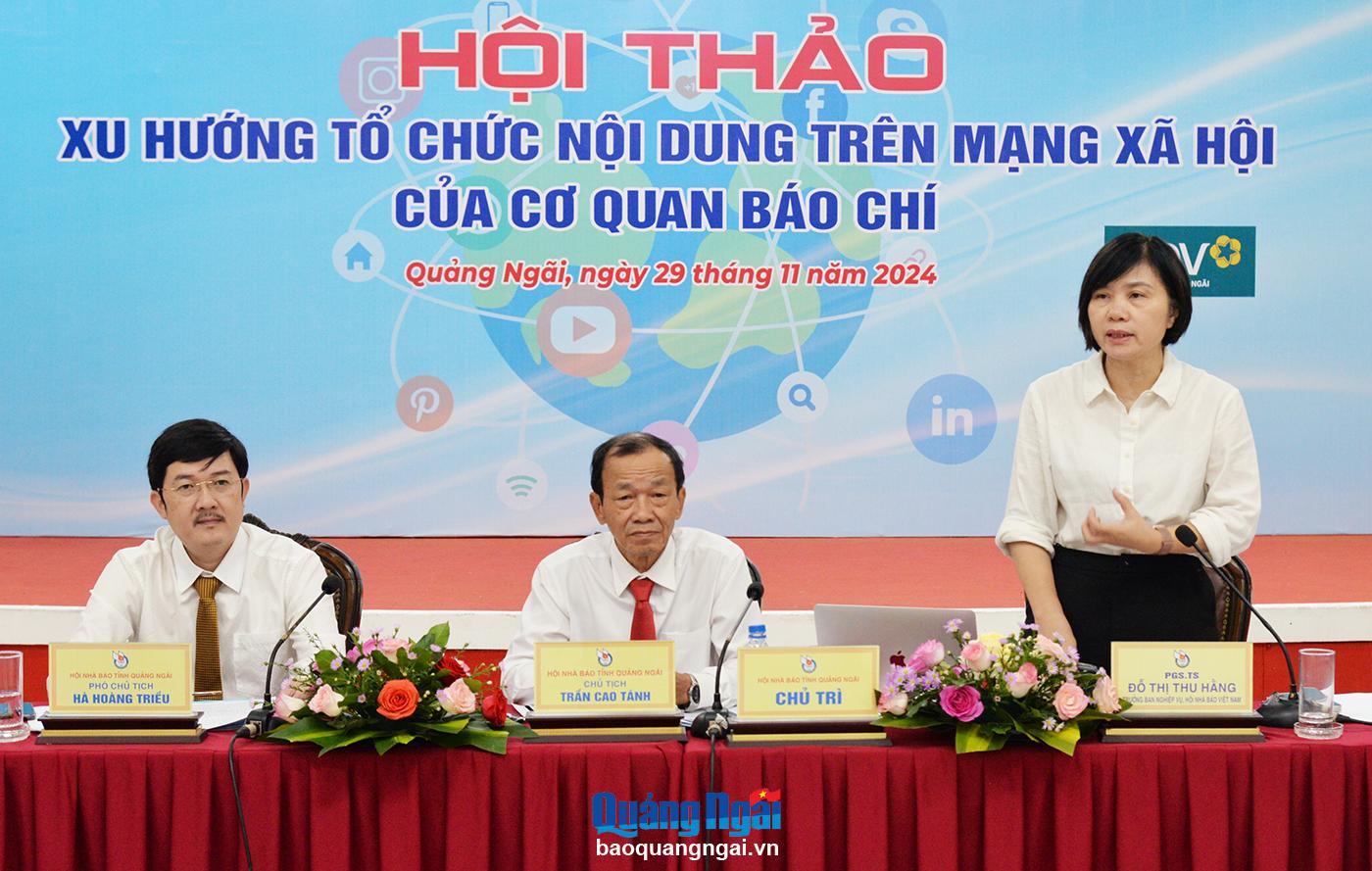 Hội thảo Xu hướng tổ chức nội dung trên mạng xã hội của cơ quan báo chí