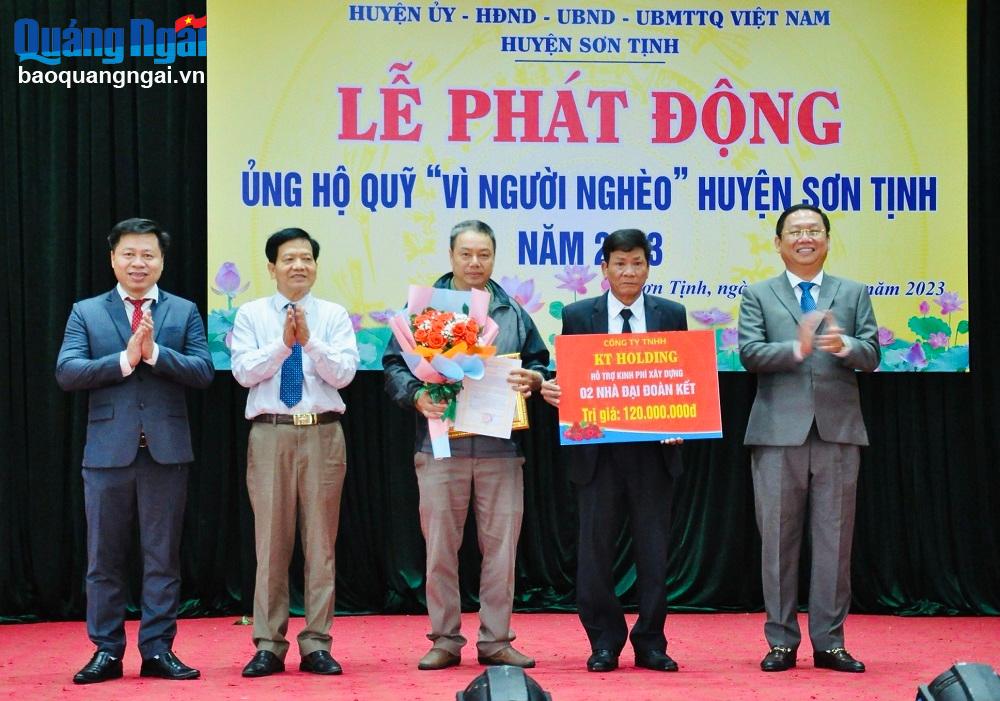 Huyện Sơn Tịnh phát động ủng hộ Quỹ “Vì người nghèo” năm 2023