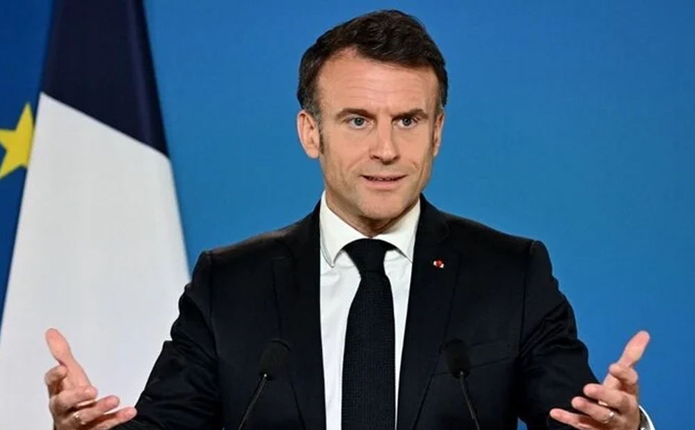 Tổng thống Pháp Emmanuel Macron cho rằng còn quá sớm để đánh giá các tác động tiêu cực khi Ukraine gia nhâp EU. (Ảnh: AFP)