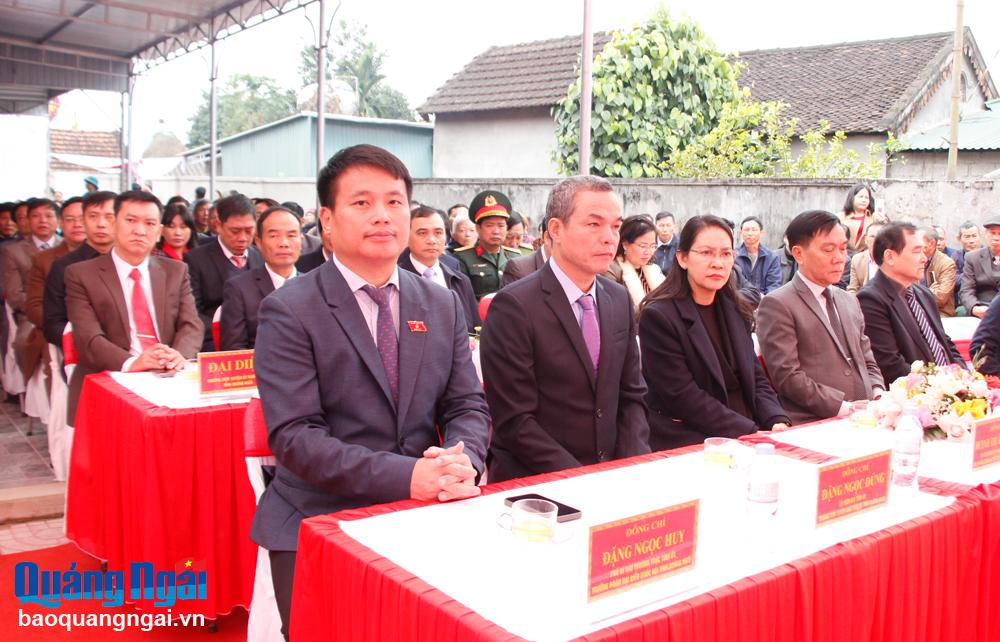 Đoàn đại biểu tỉnh Quảng Ngãi dự lễ kỷ niệm. 