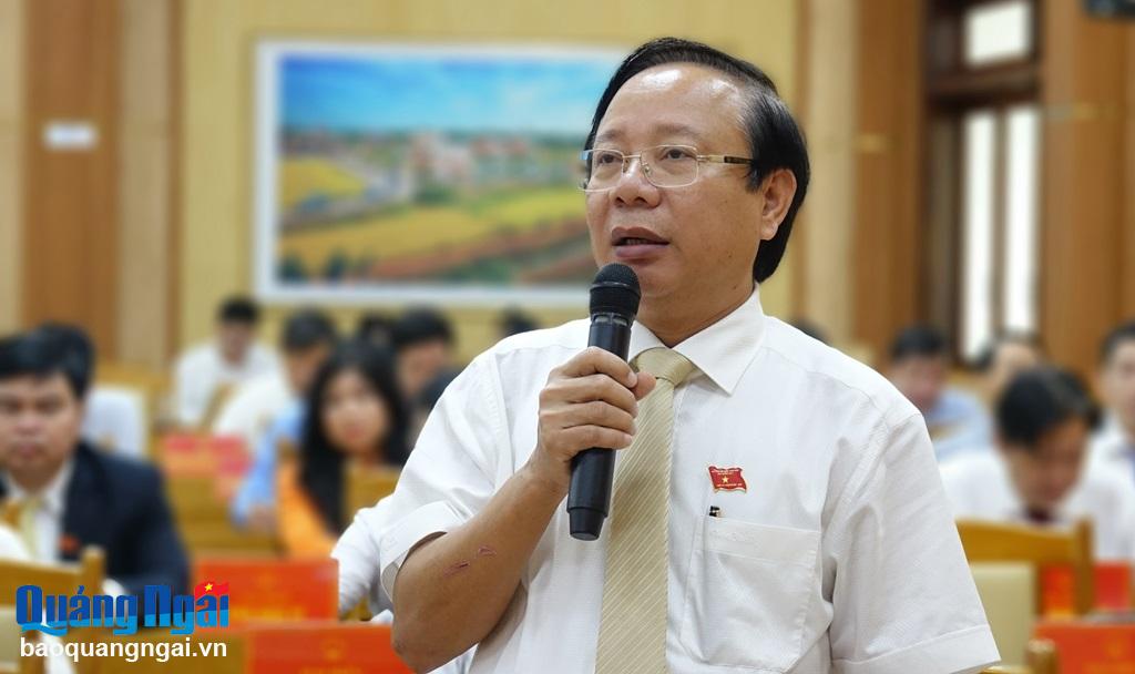 Đại biểu Lương Kim Sơn đặt câu hỏi chất vấn Sở TN&MT.