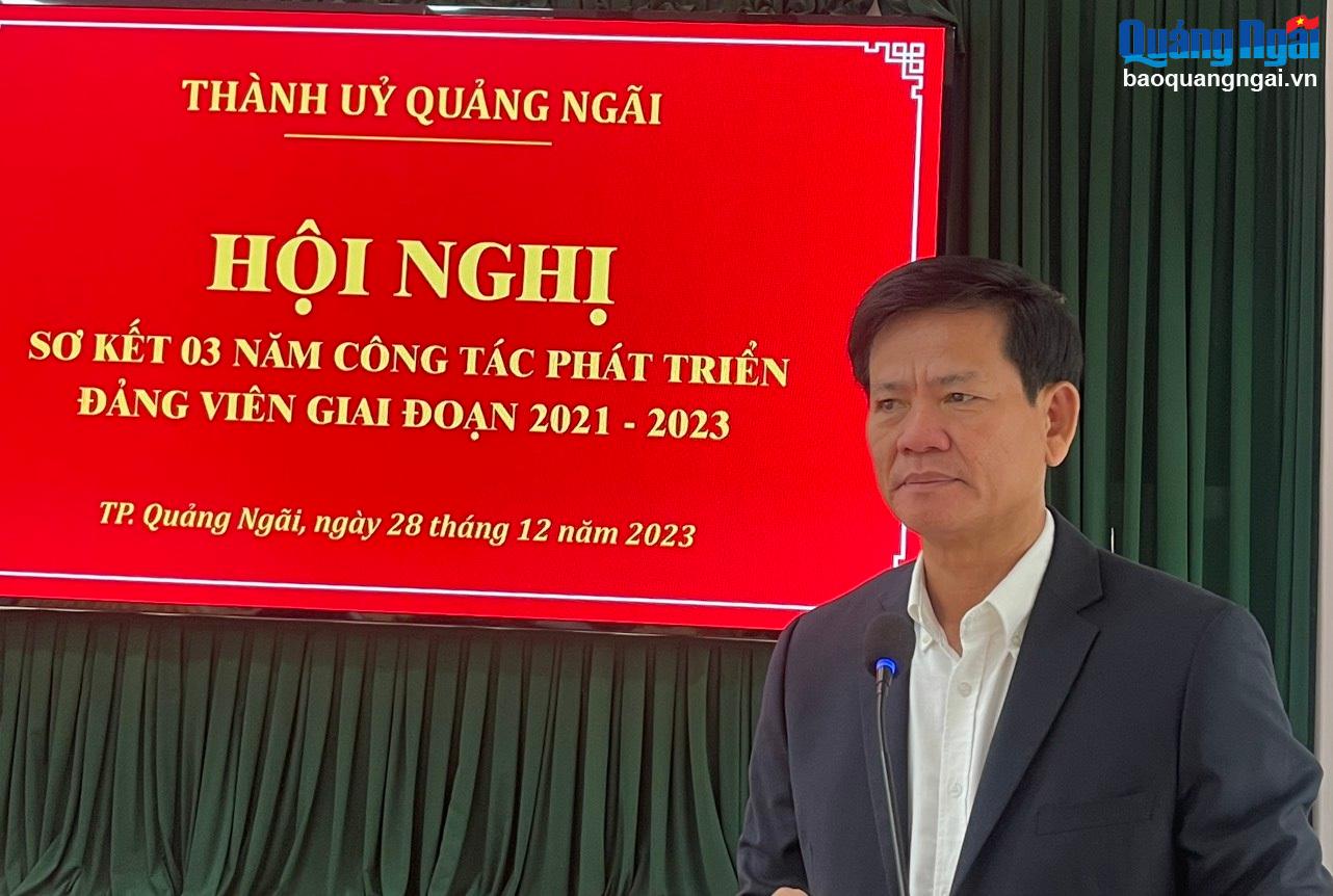 Bí thư Thành ủy Quảng Ngãi Ngô Văn Trọng đã chủ trì hội nghị.