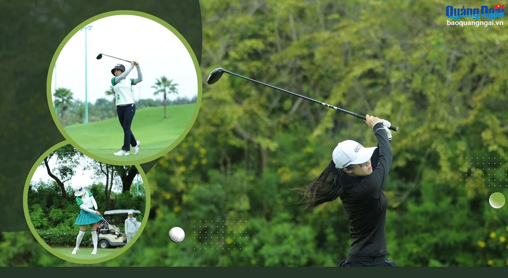 Các golfer nữ tham gia giải đấu.