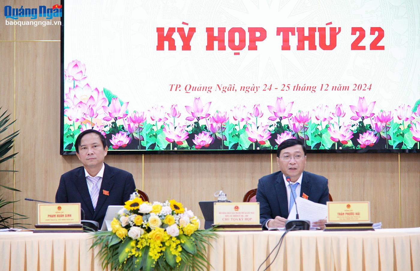 Khai mạc Kỳ họp thứ 22 HĐND TP.Quảng Ngãi