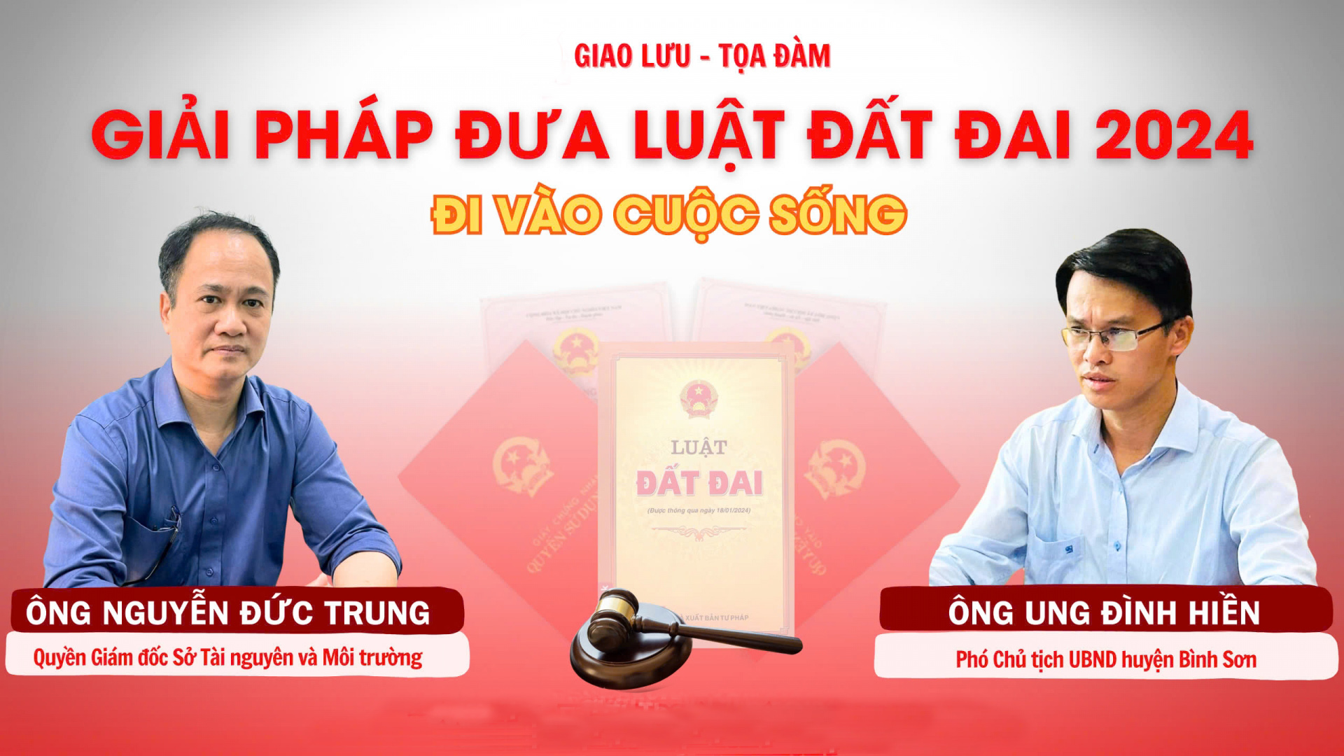 [Video]. Giao lưu - Tọa đàm  “Đưa Luật Đất đai 2024 đi vào cuộc sống” 