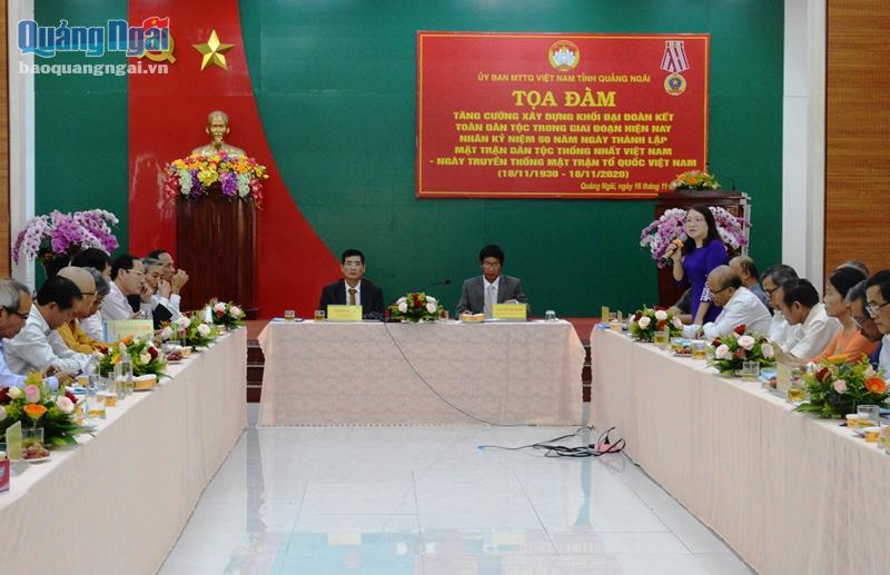 Tọa đàm nhân kỷ niệm 90 năm Ngày truyền thống MTTQ Việt Nam