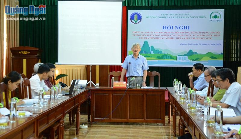 Giám đốc Sở NN&PTNT Dương Văn Tô phát biểu tại hội nghị.