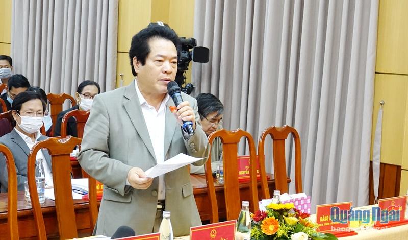 Phó Chủ tịch UBND tỉnh Võ Phiên phát biểu tại phiên họp