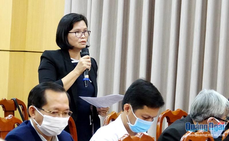 Đại biểu Phạm Thị Hương kiến nghị về các vấn đề liên quan đến phát triển kinh tế biển