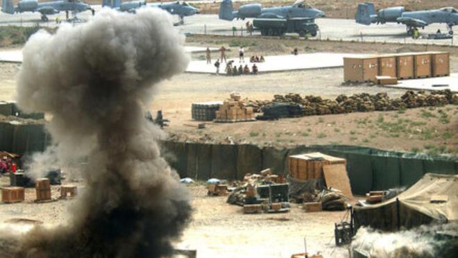 Căn cứ không quân Bagram của Mỹ tại Afghanistan bị tấn công bằng rocket. (Ảnh minh họa)
