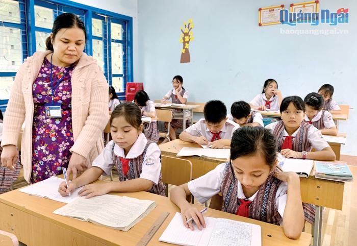 Chất lượng dạy và học của Trường Phổ thông Dân tộc nội trú THCS Sơn Tây ngày càng được nâng lên. 