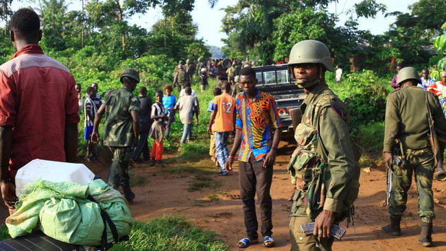 Binh sĩ Congo tuần tra tại khu vực Beni, miền Đông nước này. (Ảnh minh họa: AP)