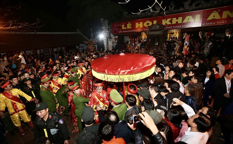 Nam Định thông báo dừng tổ chức lễ khai ấn đền Trần và chợ Viềng xuân 2021