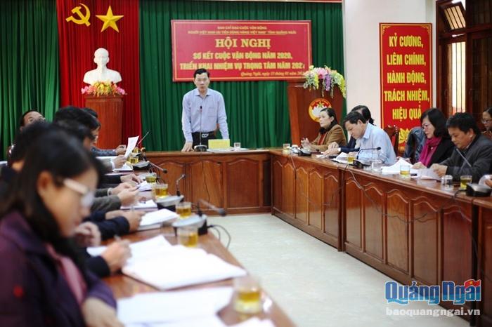 Trưởng Ban Dân vận Tỉnh ủy, Chủ tịch Ủy ban MTTQ Việt Nam tỉnh, Trưởng Ban chỉ đạo Cuộc vận động 