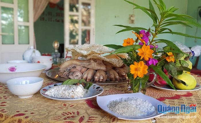 Tuy xa quê, nhưng chiếc bánh tráng Quảng Ngãi vẫn có mặt trên nhiều mâm cúng cuối năm, đầu năm của nhiều gia đình người gốc Quảng Ngãi tại Bà Rịa 