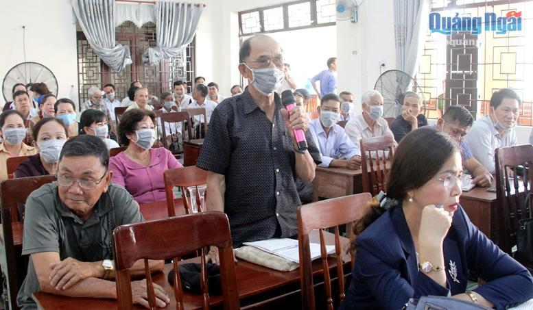 Bí thư Huyện ủy Tư Nghĩa: Đối thoại với người dân xã Nghĩa Thuận