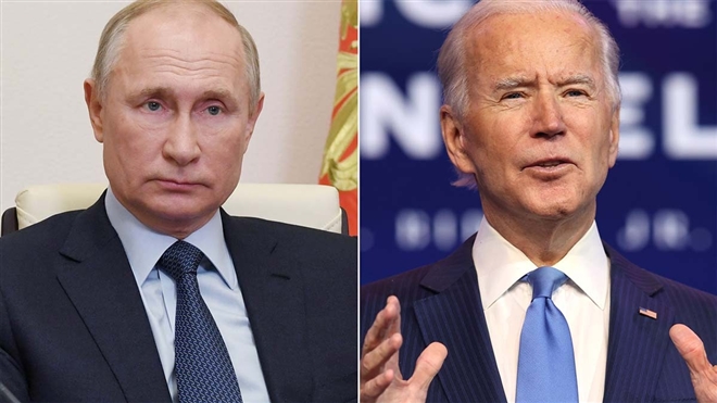Tổng thống mỸ Joe Biden lần thứ hai điện đàm với Tổng thống Nga Vladimir Putin sau khi nhậm chức. (Ảnh: CNN)