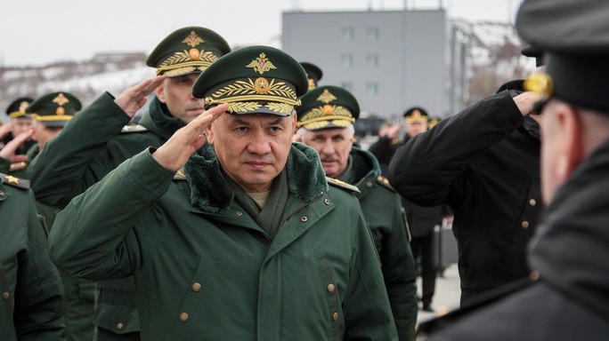 Bộ trưởng Quốc phòng Nga Sergey Shoigu ra lệnh rút quân. Ảnh: Sputnik