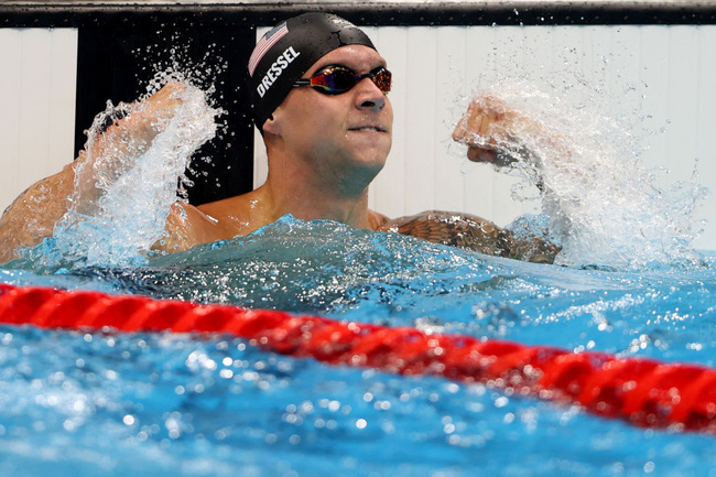 Kình ngư Mỹ Caeleb Dressel giành 5 HCV Olympic, phá 5 kỷ lục - Truyền nhân săn vàng của Michael Phelps