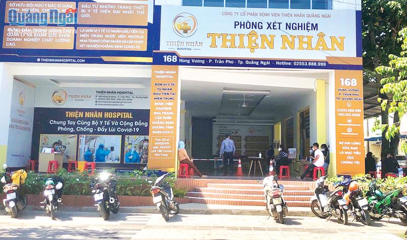 Phòng xét nghiệm Thiện Nhân 168 Hùng Vương (TP.Quảng Ngãi) luôn đảm bảo an toàn cho người dân. 