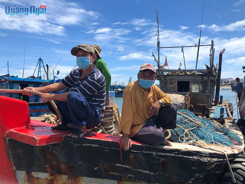Ngư dân đã cập cảng Sa Huỳnh sẽ được tỉnh hỗ trợ chi phí cách ly tập trung.