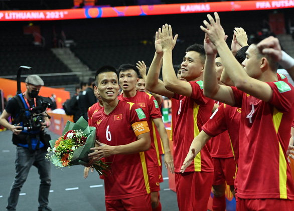 Futsal Việt Nam sẽ gặp Nga ở vòng 16 đội World Cup 2021 - Ảnh: VFF