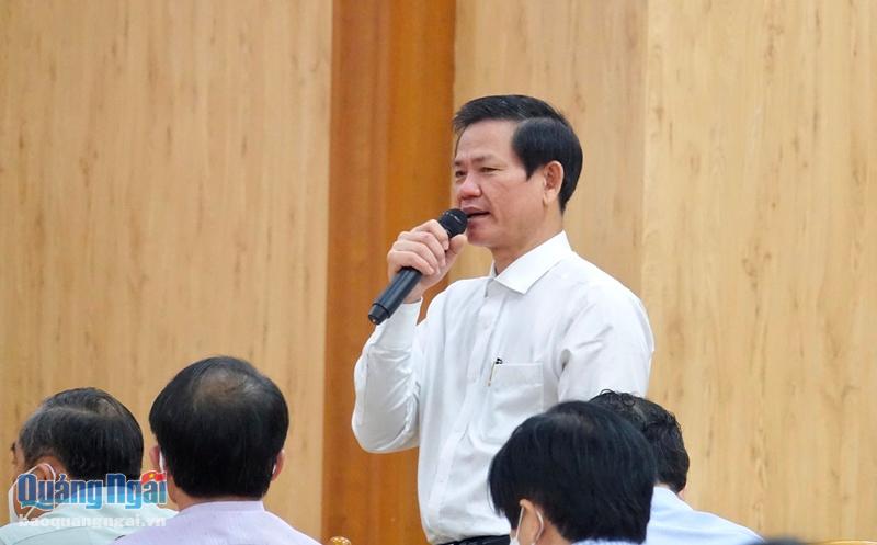 Lãnh đạo Ban Quản lý KKT Dung Quất và các KCN tỉnh trả lời ý kiến kiến nghị của doanh nghiệp