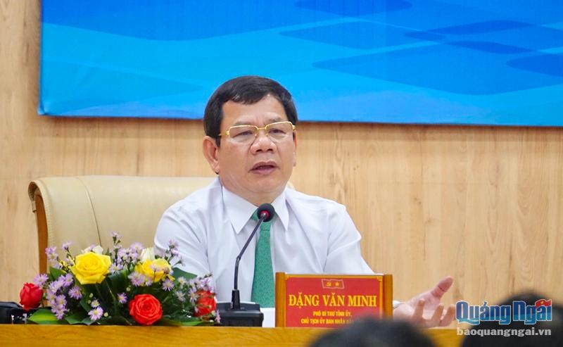 Chủ tịch UBND tỉnh Đặng Văn Minh trả lời các kiến nghị của doanh nghiệp
