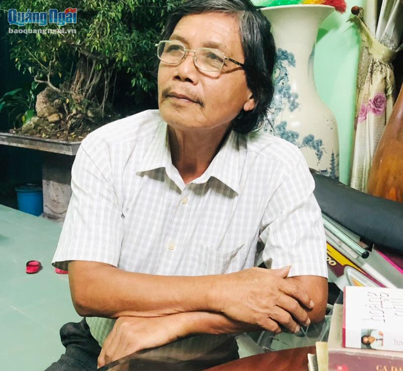 Nhà thơ Nguyễn Mậu Chiến. Ảnh: MAI BÁ ẤN