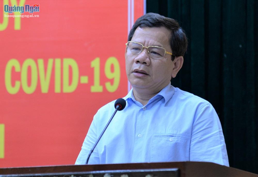 Chủ tịch UBND tỉnh Đặng Văn Minh phát biểu chỉ đạo tại cuộc họp