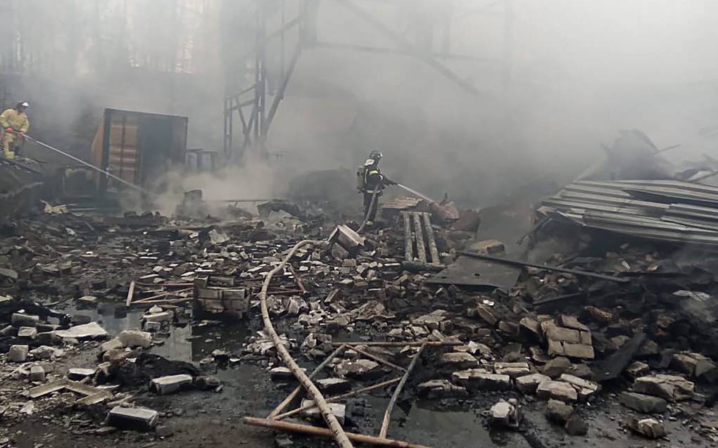 Hiện trường vụ cháy nổ sáng 22/10 tại Ryazan, LB Nga (Nguồn: TASS)