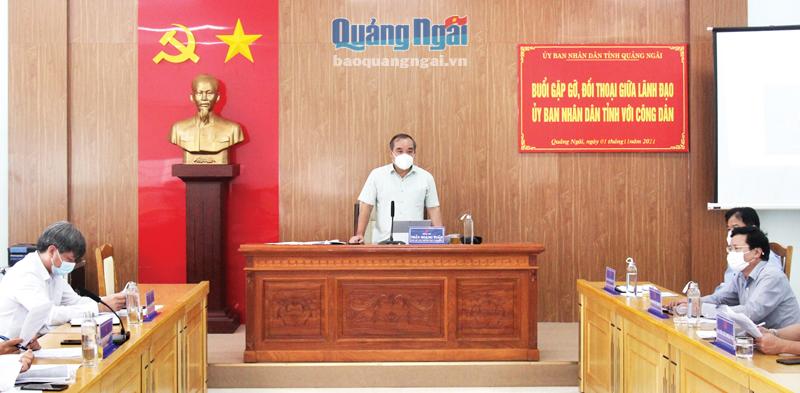 Phó Chủ tịch Thường trực UBND tỉnh Trần Hoàng Tuấn: Đối thoại với công dân