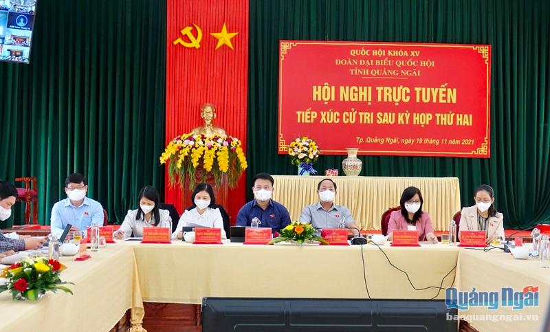 Đoàn ĐBQH tỉnh tiếp xúc cử tri tại TP.Quảng Ngãi