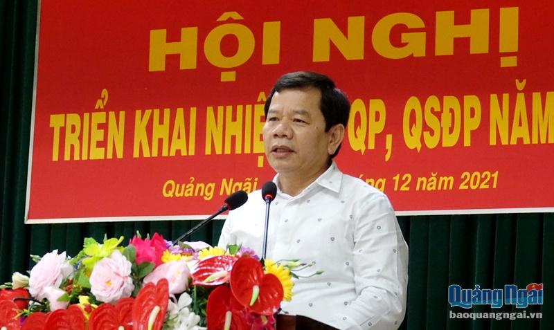 Chủ tịch UBND tỉnh Đặng Văn Minh phát biểu chỉ đạo hội nghị