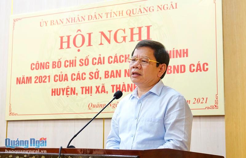 Chủ tịch UBND tỉnh Đặng Văn Minh phát biểu tại hội nghị