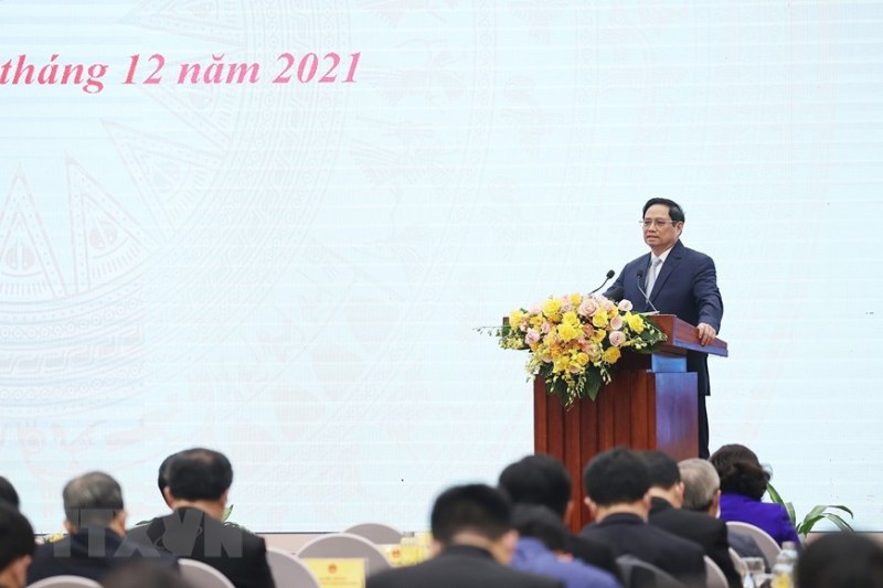 Thủ tướng Chính phủ Phạm Minh Chính phát biểu chi đạo hội nghị