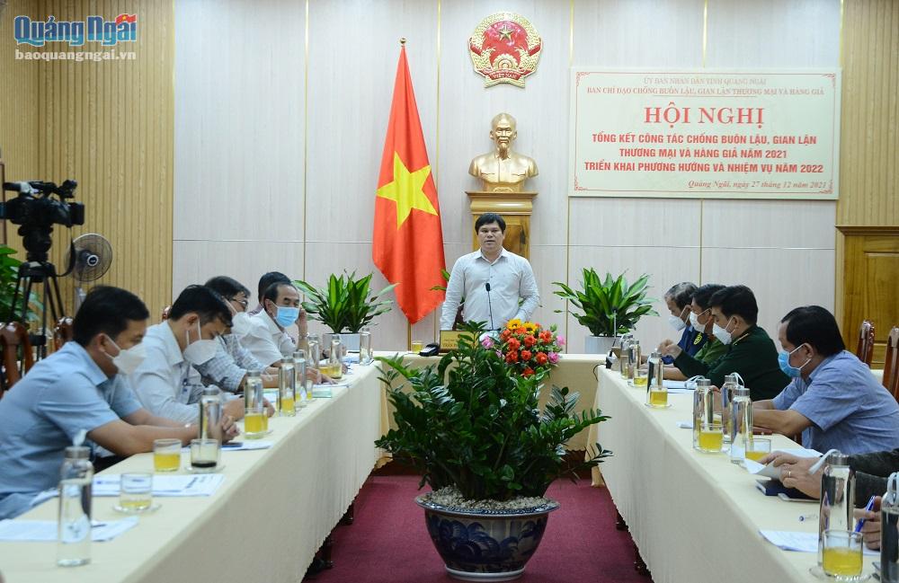 Phó Chủ tịch UBND tỉnh Trần Phước Hiền phát biểu chỉ đạo hội nghị.