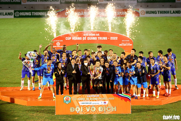HAGL vô địch Cúp Hoàng đế Quang Trung 2022 với thành tích 3 trận toàn thắng.