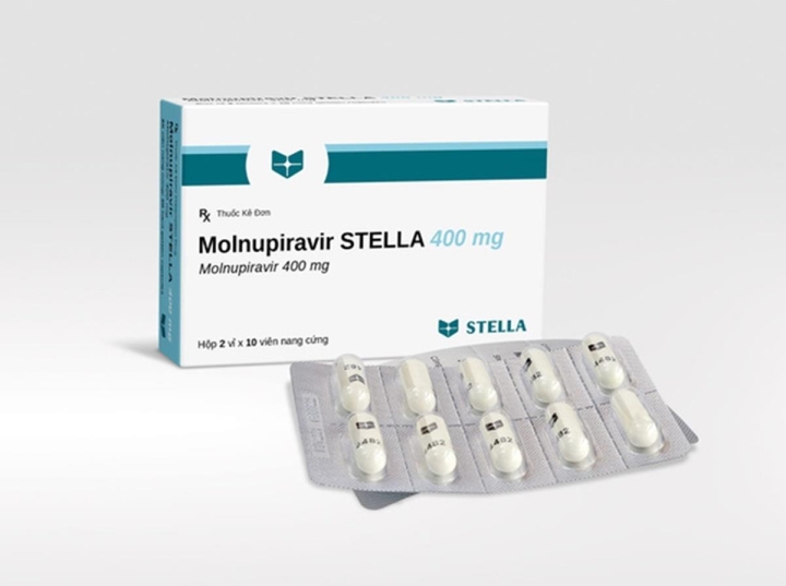 Thuốc Molnupiravir của Công ty dược phẩm Stella. (Ảnh: Stella)