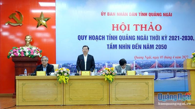 Chủ tịch UBND tỉnh Đặng Văn Minh phát biểu kết luận hội thảo