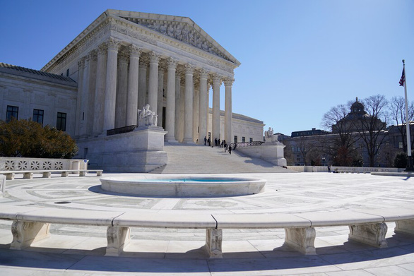 Tòa án tối cao của Mỹ ở thủ đô Washington - Ảnh: AP