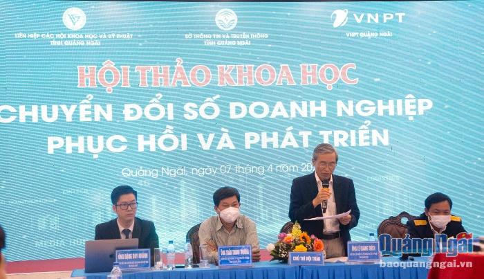 Chủ tịch Liên hiệp các Hội KH&KT tỉnh Lê Quang Thích 