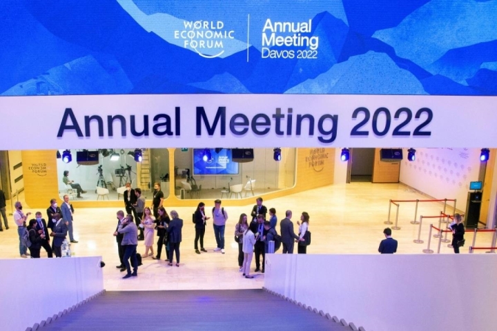 Khai mạc Diễn đàn Kinh tế thế giới Davos 2022. (Ảnh: Reuters)
