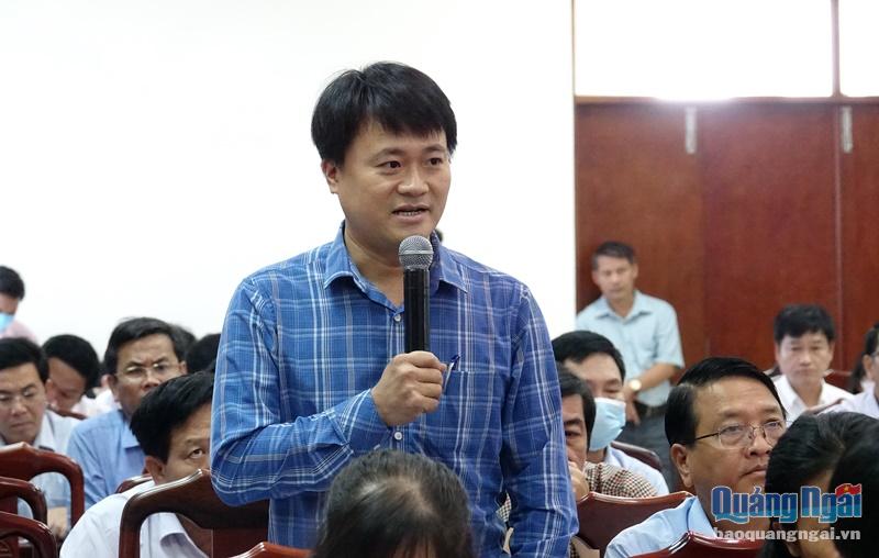 Chủ tịch UBND TP.Quảng Ngãi Trà Thanh Danh trả lời kiến nghị của doanh nghiệp.