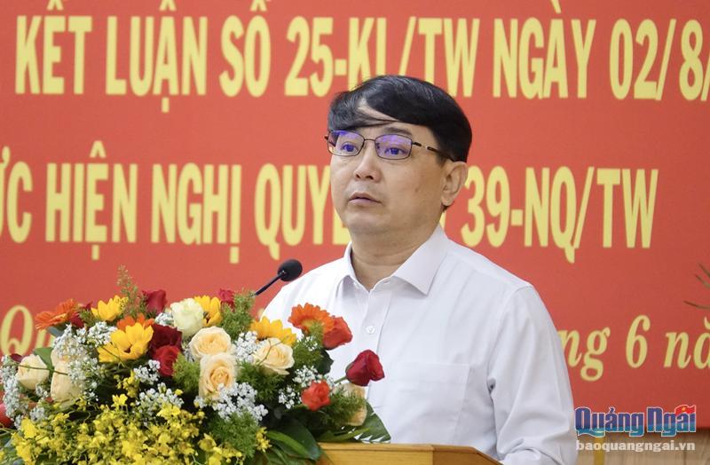 Giám đốc Ban Quản lý KKT Dung Quất và các KCN tỉnh Hà Hoàng Việt Phương.
