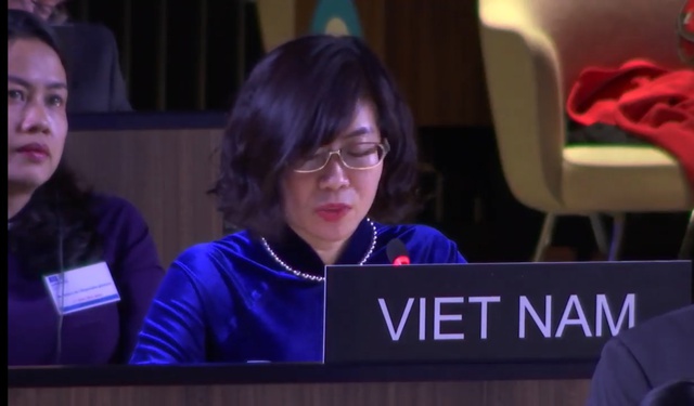 Đoàn Việt Nam dự kỳ họp Đại hội đồng lần thứ 9 các quốc gia thành viên Công ước Bảo vệ di sản văn hoá phi vật thể của UNESCO - Ảnh: BNG