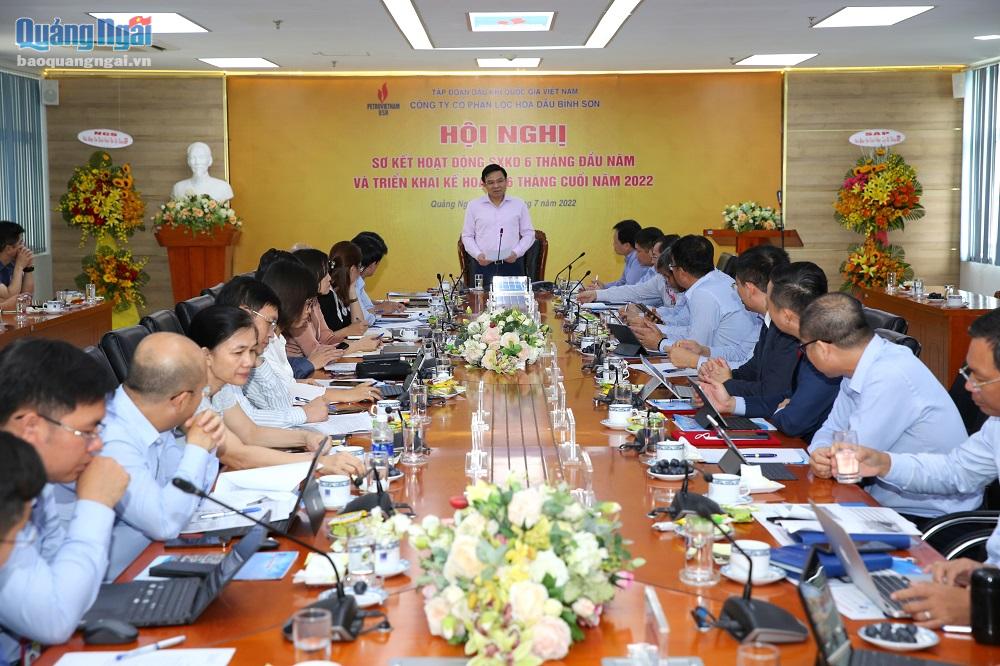 Tổng Giám đốc PVN Lê Mạnh Hùng phát biểu tại buổi làm việc với BSR ngày 9/7.