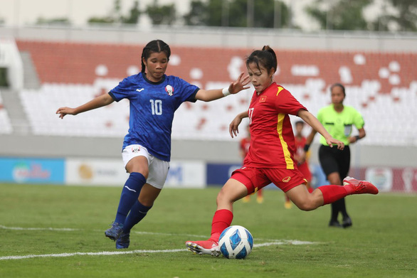 Tuyển nữ U18 Việt Nam thắng Campuchia 7-0