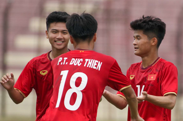 U16 Việt Nam giành vé vào bán kết Giải U16 Đông Nam Á 2022 - Ảnh: VFF